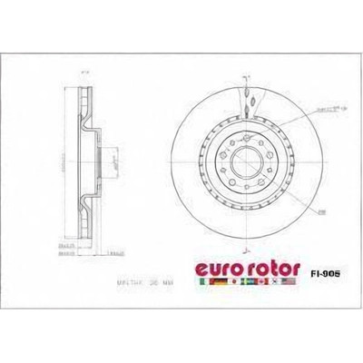 EUROROTOR - FI905 - Front Premium Rotor by EUROROTOR - FI905