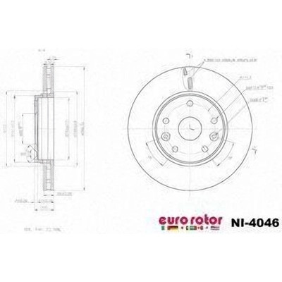 Front Premium Rotor by EUROROTOR - NI4046