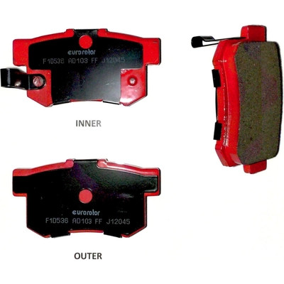 EUROROTOR - F1D536H - Rear Semi Metallic Pads