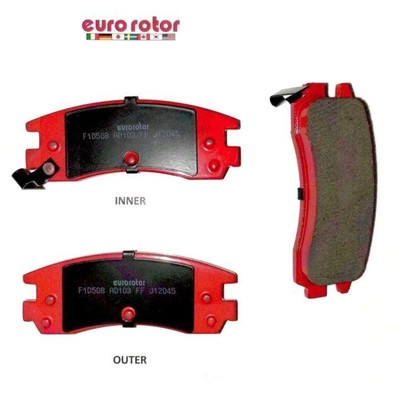EUROROTOR - ID508H - Rear Ceramic Pads by EUROROTOR - ID508H