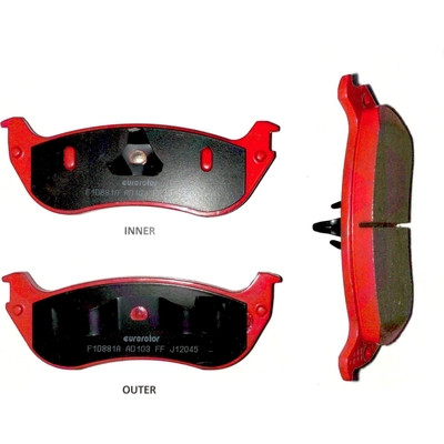 Rear Ceramic Pads by EUROROTOR - ID881A