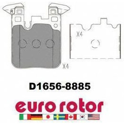EUROROTOR - ID1656 - Rear Ceramic Pads by EUROROTOR - ID1656