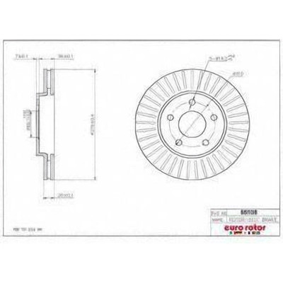 Front Premium Rotor by EUROROTOR - 55136