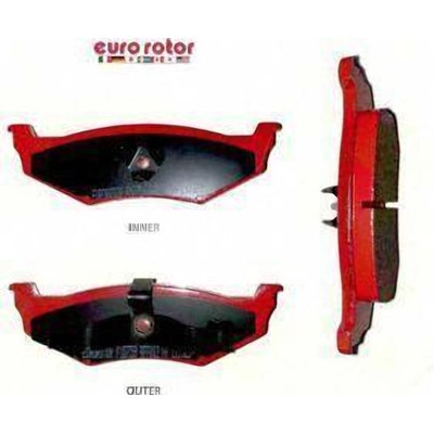 EUROROTOR - F1D759 - Rear Semi Metallic Pads by EUROROTOR - F1D759