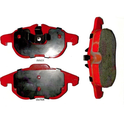 Front Semi Metallic Pads by EUROROTOR - F1D972