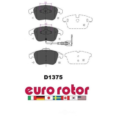 EUROROTOR - ID1375H - EUROROTOR - ID1375H - Front Ceramic Pads