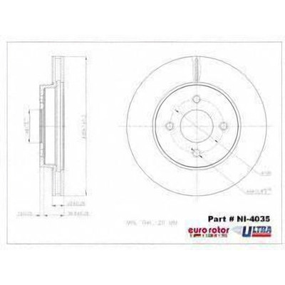 EUROROTOR - NI4035 - Front Premium Rotor