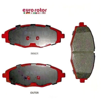 EUROROTOR - ID1321 - Front Ceramic Pads by EUROROTOR - ID1321