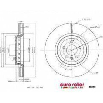 Front Premium Rotor by EUROROTOR - 53218