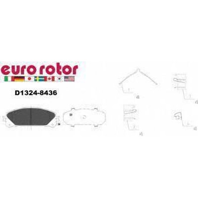 EUROROTOR - F1D1324H - EUROROTOR - F1D1324H - Front Semi Metallic Pads