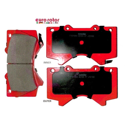 EUROROTOR - F1D1303H - Front Semi Metallic Pads