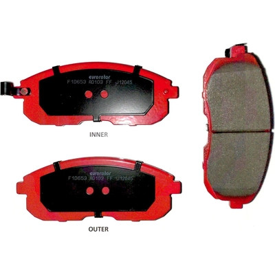 Front Semi Metallic Pads by EUROROTOR - F1D653H