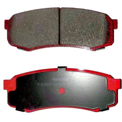 Rear Semi Metallic Pads by EUROROTOR - F1D606H