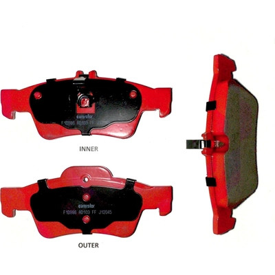 EUROROTOR - F1D986H - Rear Semi Metallic Pads