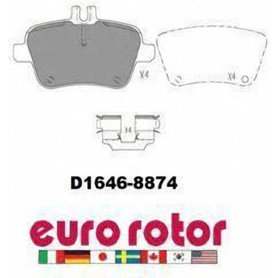 EUROROTOR - ID1646H - Rear Ceramic Pads by EUROROTOR - ID1646H
