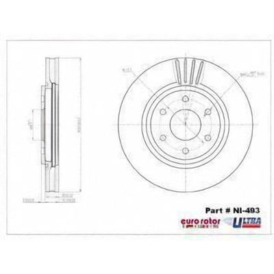 Front Premium Rotor by EUROROTOR - NI493