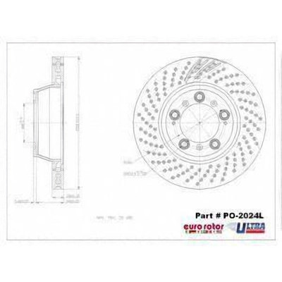 Rear Premium Rotor by EUROROTOR - PO2024L