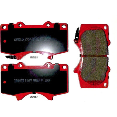 Front Semi Metallic Pads by EUROROTOR - XD976