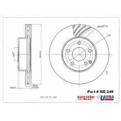 EUROROTOR - ME249 - Front Premium Rotor by EUROROTOR - ME249