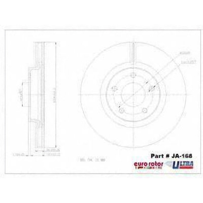 EUROROTOR - JA168 - Front Premium Rotor by EUROROTOR - JA168