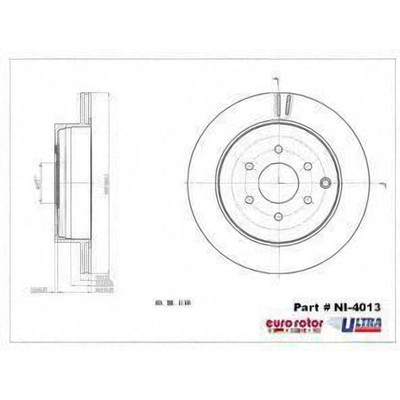 EUROROTOR - NI4013 - Rear Premium Rotor by EUROROTOR - NI4013