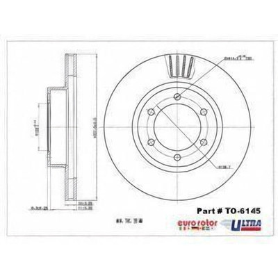 Front Premium Rotor by EUROROTOR - TO6145