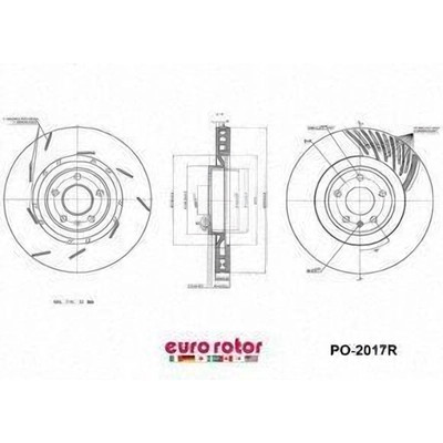 Front Premium Rotor by EUROROTOR - PO2017R