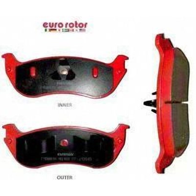 Rear Semi Metallic Pads by EUROROTOR - F1D881A-H