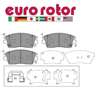 EUROROTOR - ID1847H - Front Ceramic Pads