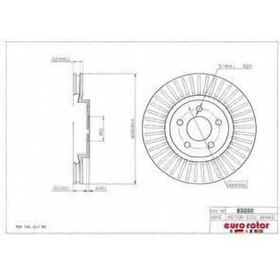 Front Premium Rotor by EUROROTOR - 53230