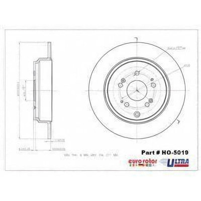EUROROTOR - HO5019 - EUROROTOR - HO5019 - Rear Premium Rotor