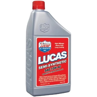 LUCAS OIL PRODUCTS INC. - 10172 - Semi-synthetic engine oil