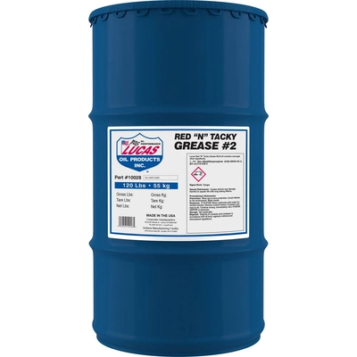 LUCAS OIL - 10028 - Red "N" Tacky Grease - 120 Lb