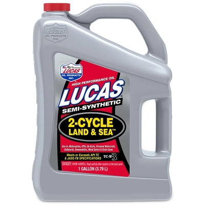Lucas Oil - 10557 - Semi-Synthetic TC-W3 2-Cycle Land & Sea Oil - 1 Gallon