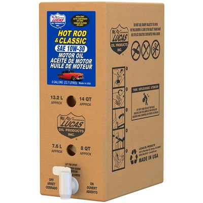LUCAS OIL PRODUCTS INC. - 18025 - SAE 10W-30 Hot Rod & Classic Car Motor Oil