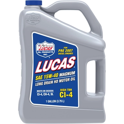 Lucas Oil - 10076 - SAE 15W-40 Magnum High TBN CI-4 Oil - 1 Gallon