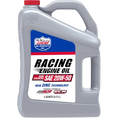 LUCAS OIL PRODUCTS INC. - 10378 - Semi-Synthetic Racing Only Motor Oil