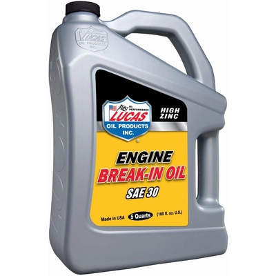 LUCAS OIL - 10631 - Engine Break-In Oil - Sae 30 - 5 Quart