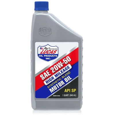 LUCAS OIL PRODUCTS INC. - 11281 - Lucas High Mileage Synthetic Blend SAE 20W-50 Motor Oil