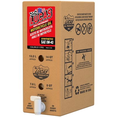 LUCAS OIL PRODUCTS INC. - 18036 - Synthetic SAE 0W-40 Motorcycle Oil