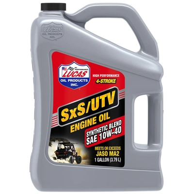 Lucas Oil - 11196 - LUCAS OIL PRODUCTS INC. - 11196 -  Synthetic Blend 10W-40 SXS/UTV 4-Stroke Engine Oil
