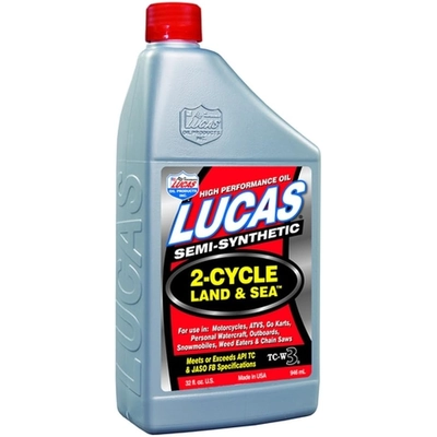 LUCAS OIL PRODUCTS INC. - 10467 - Semi-Synthetic TC-W3 2-Cycle Land & Sea Oil