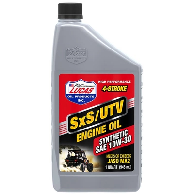 LUCAS OIL PRODUCTS INC. - 11204 - Lucas Synthetic 10W-30 SxS/UTV 4-Stroke Engine Oil