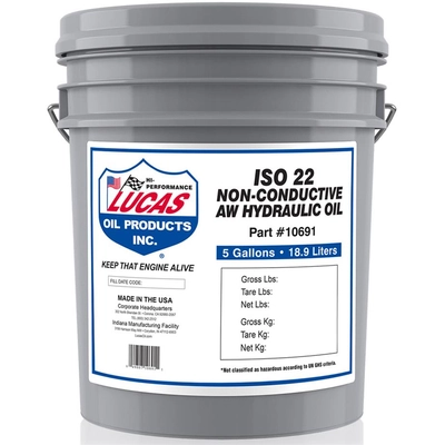 LUCAS OIL PRODUCTS INC. - 10691 - Non-Conductive Anti-Wear Hydraulic Oil