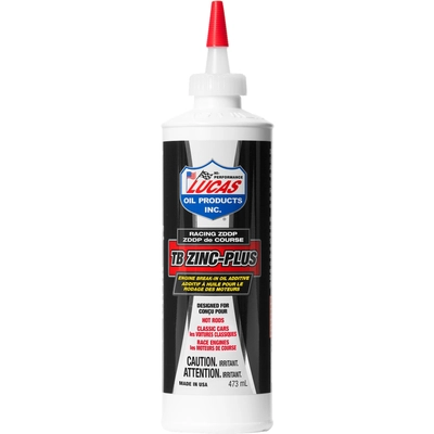 LUCAS OIL PRODUCTS INC. - 20063 - TB Zinc Plus Engine Break In Oil Additive-473 ml