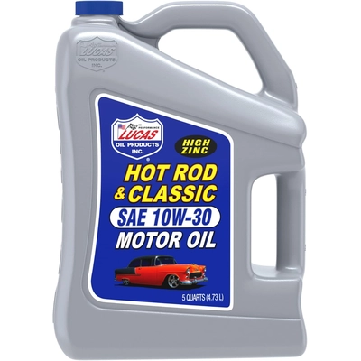 Lucas Oil - 10679 - Hot Rod & Classic Car Motor Oil - SAE 10W-30 - 5 Quart