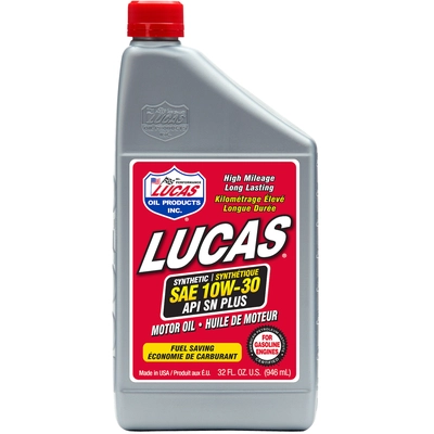 LUCAS OIL PRODUCTS INC. - 20050 - Synthetic SAE 10W-30 Motor Oil
