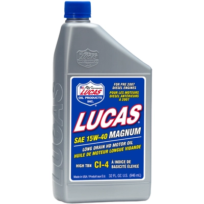 LUCAS OIL PRODUCTS INC. - 20075 - SAE 15W-40 Magnum Motor Oil