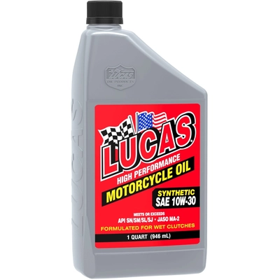 Lucas Oil - 10702 - High Performance Synthetic Motorcycle Oils - Synthetic SAE 20W-50 - 1 Quart