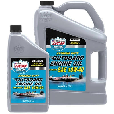 LUCAS OIL PRODUCTS INC. - 10813 - Outboard Engine Oil Synthetic SAE 10W-40